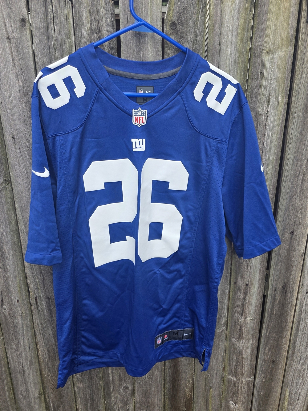 SAQUON BARKLEY New York Giants #26 Blue NFL Jersey (Nike)